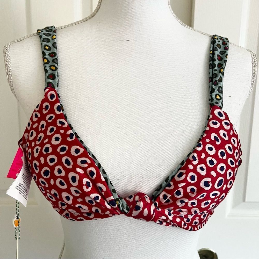 Farm Rio LEOPARD PATCH BRA Top in Multi Medium - Picture 5 of 9